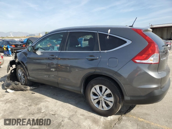 2014 Honda CR-V EX-L with VIN 2HKRM3H74EH555204, listed as a Copart auction lot 45809815 with 75,424 mi miles and Salvage Title. Bid and sale history available at DreamBid. Image 2.