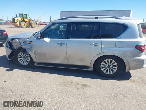 2021 Nissan Armada SV with VIN JN8AY2AD5M9662267, listed as a IAAI auction lot 40473229 with 77,356 mi miles. Bid and sale history available at carsss.com. Image 14.