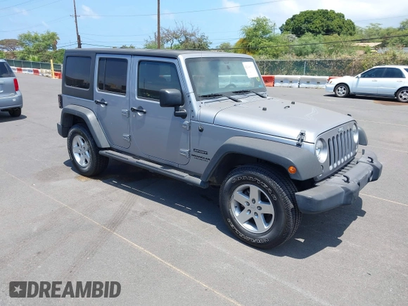 2016 Jeep Wrangler Unlimited Freedom with VIN 1C4BJWDG7GL109953, listed as a IAAI auction lot 42140111 with 24,570 mi miles and . Bid and sale history available at DreamBid. Image 1.