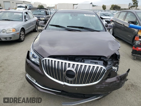 2015 Buick LaCrosse Premium I with VIN 1G4GD5G30FF214827, listed as a Copart auction lot 45353625 with 56,150 mi miles and Salvage Title. Bid and sale history available at carsss.com. Image 5.
