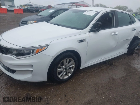 2018 Kia Optima LX with VIN 5XXGT4L38JG236267, listed as a IAAI auction lot 42097216 with 99,308 mi miles and . Bid and sale history available at DreamBid. Image 19.