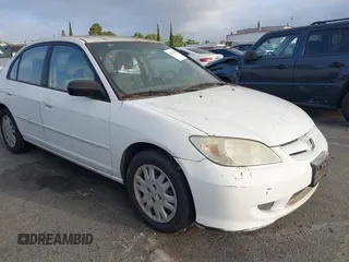 2005 Honda Civic LX z VIN 2HGES16585H609821, wystawiony jako IAAI lot #42239502 z przebiegiem Nie podano mil oraz . Historia ofert i sprzedaży dostępna na DreamBid. Obrazek 1.
