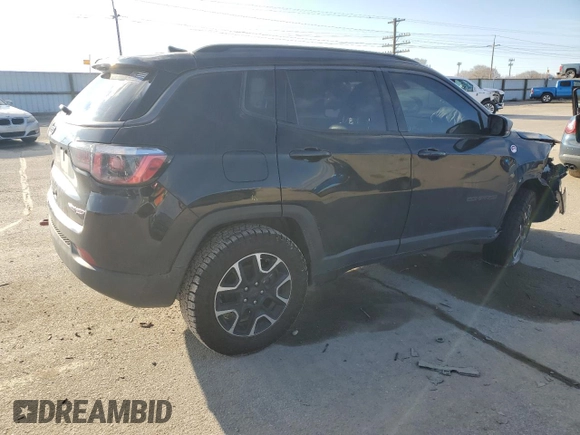 2020 Jeep Compass Trailhawk with VIN 3C4NJDDBXLT196297, listed as a Copart auction lot 87486584 with 108,766 mi miles and Salvage Title. Bid and sale history available at carsss.com. Image 3.