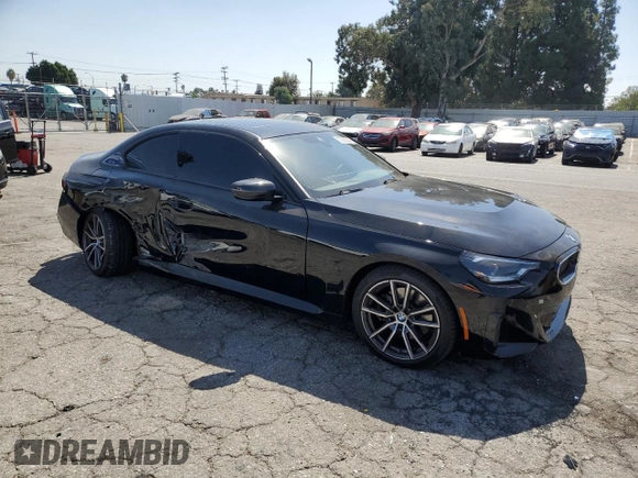 2023 BMW 2 Series 230i with VIN 3MW23CM02P8D61240, listed as a Copart auction lot 72055294 with 11,755 mi miles and Salvage Title. Bid and sale history available at carsss.com. Image 4.
