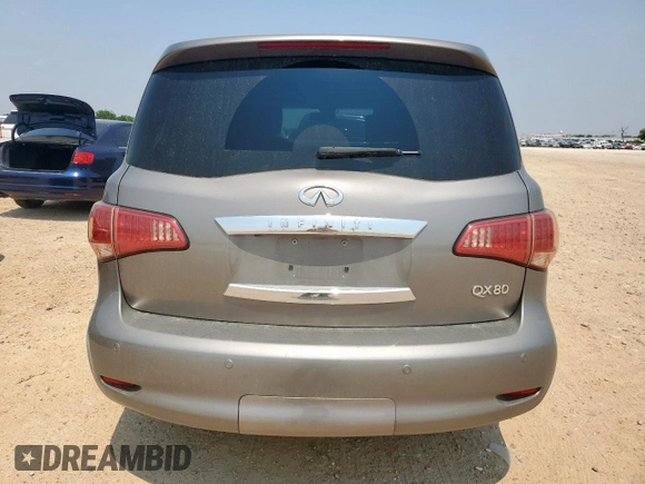 2014 Infiniti QX80 with VIN JN8AZ2NF2E9552934, listed as a Copart auction lot 57422625 with 103,786 mi miles and Salvage title. Bid and sale history available at DreamBid. Image 6.