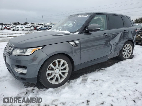 2016 Land Rover Range Rover Sport HSE with VIN SALWR2VF6GA557811, listed as a Copart auction lot 45324695 with 85,903 mi miles and Salvage Title. Bid and sale history available at DreamBid. Image 1.