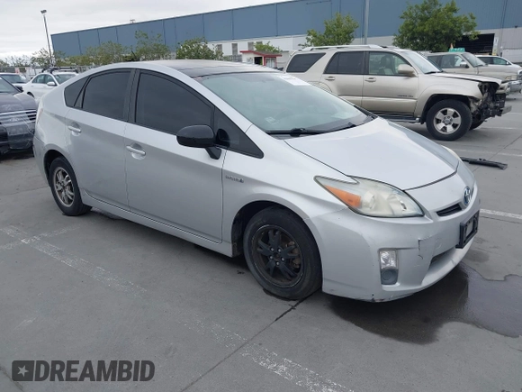 2011 Toyota Prius I with VIN JTDKN3DU7B0323019, listed as a IAAI auction lot 42009507 with 282,412 mi miles. Bid and sale history available at carsss.com. Image 1.