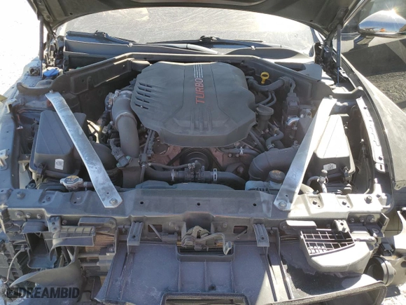 2019 Kia Stinger GT with VIN KNAE35LCXK6055410, listed as a Copart auction lot 48775755 with 72,549 mi miles and Salvage Title. Bid and sale history available at carsss.com. Image 11.