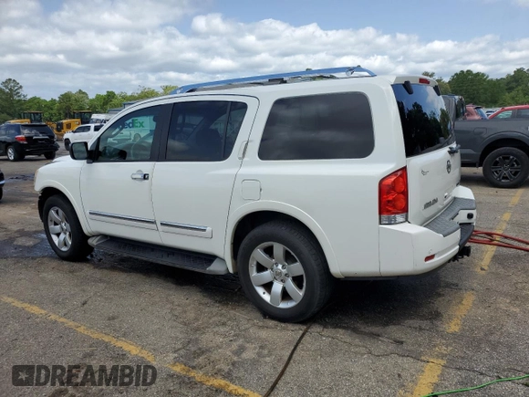 2011 Nissan Armada SV z VIN 5N1BA0ND7BN611338, wystawiony jako Copart lot #57069135 z przebiegiem 183 444 mil mil oraz Szkoda całkowita • Salvage title. Historia ofert i sprzedaży dostępna na DreamBid. Obrazek 2.