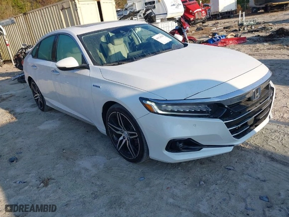 2022 Honda Accord Hybrid Touring with VIN 1HGCV3F94NA000205, listed as a IAAI auction lot 40924838 with 65,516 mi miles. Bid and sale history available at carsss.com. Image 1.