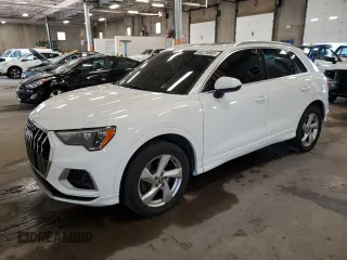 2020 Audi Q3 Premium with VIN WA1AECF30L1038216, listed as a Copart auction lot 60275865 with 97,163 mi miles and Salvage title. Bid and sale history available at DreamBid. Image 1.