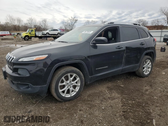 2014 Jeep Cherokee Latitude with VIN 1C4PJLCB9EW264820, listed as a Copart auction lot 49670685 with 224,915 mi miles and Salvage Title. Bid and sale history available at carsss.com. Image 1.