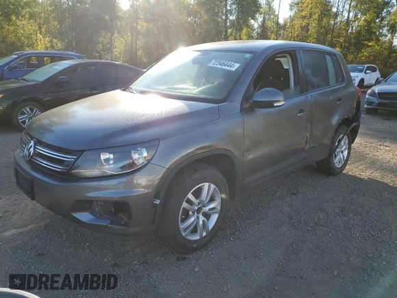 2017 Volkswagen Tiguan with VIN WVGHV7AXXHK031759, listed as a Copart auction lot 72346444 with 120,879 mi miles and Clean title. Bid and sale history available at DreamBid. Image 1.