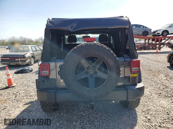 2016 Jeep Wrangler Sport with VIN 1C4AJWAG1GL288068, listed as a Copart auction lot 54255485 with 56,385 mi miles and Non Repairable. Bid and sale history available at carsss.com. Image 6.