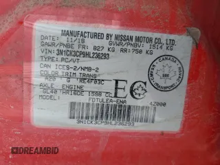 2017 Nissan Micra S z VIN 3N1CK3CP9HL236293, wystawiony jako Copart lot #43354275 z przebiegiem 87 983 mil mil oraz Szkody całkowita. Historia ofert i sprzedaży dostępna na DreamBid. Obrazek 12.