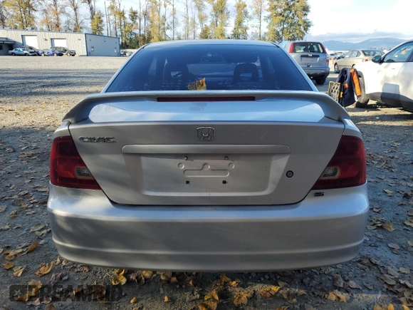 2001 Honda Civic EX with VIN 1HGEM22931L806689, listed as a Copart auction lot 72966564 with 187,140 mi miles and Salvage Title. Bid and sale history available at carsss.com. Image 6.