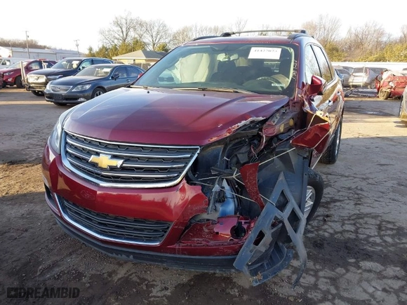 2015 Chevrolet Traverse LT with VIN 1GNKRGKDXFJ355145, listed as a IAAI auction lot 41427073 with 128,394 mi miles. Bid and sale history available at carsss.com. Image 2.