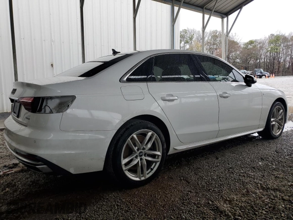 2021 Audi A4 S line Premium with VIN WAUDAAF41MA061966, listed as a Copart auction lot 48453555 with 37,794 mi miles and Salvage Title. Bid and sale history available at DreamBid. Image 3.