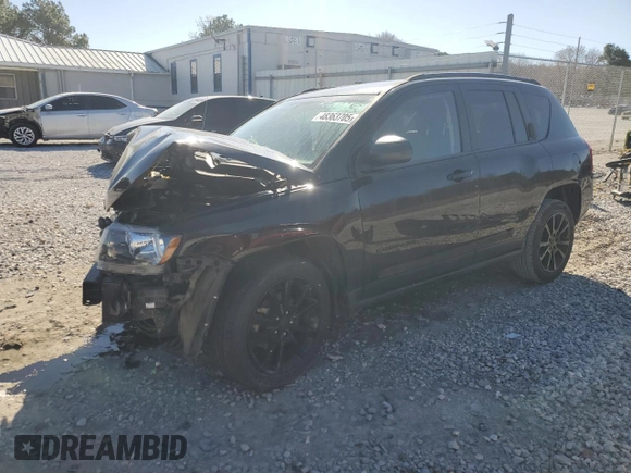 2014 Jeep Compass Altitude with VIN 1C4NJCBAXED819544, listed as a Copart auction lot 48363705 with 112,513 mi miles and Salvage Title. Bid and sale history available at DreamBid. Image 1.