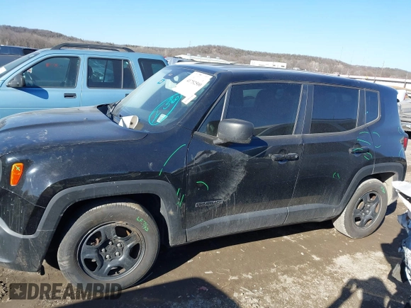 2017 Jeep Renegade Sport with VIN ZACCJAAB7HPF43822, listed as a IAAI auction lot 41752500 with Not Provided miles and . Bid and sale history available at DreamBid. Image 13.