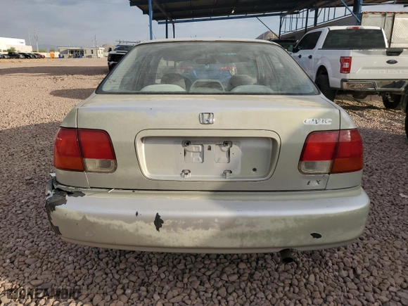 1997 Honda Civic EX with VIN 2HGEJ8647VH587457, listed as a Copart auction lot 75543774 with 199,690 mi miles and Clean Title. Bid and sale history available at carsss.com. Image 6.