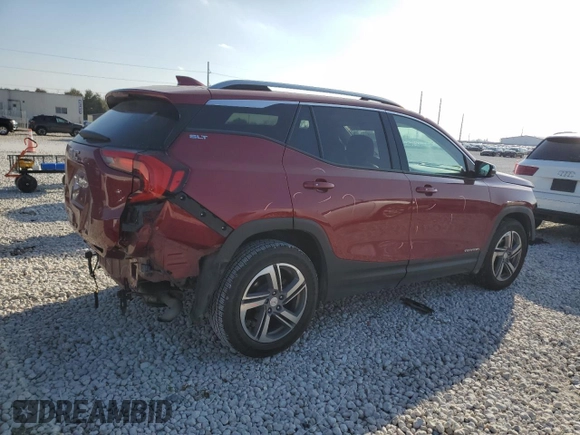 2018 GMC Terrain SLT with VIN 3GKALPEV1JL351016, listed as a Copart auction lot 44307305 with 113,375 mi miles and Salvage Title. Bid and sale history available at DreamBid. Image 3.