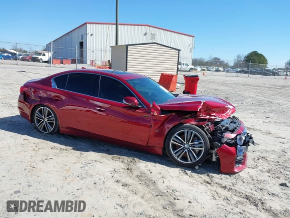 2015 Infiniti Q50 Premium with VIN JN1BV7AP6FM339042, listed as a IAAI auction lot 41645935 with 109,439 mi miles. Bid and sale history available at carsss.com. Image 6.