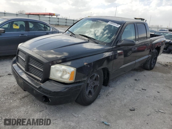 2006 Dodge Dakota SLT z VIN 1D7HW48N36S507891, wystawiony jako Copart lot #49534175 z przebiegiem 201 034 mil mil oraz Czysty tytuł • Clean title. Historia ofert i sprzedaży dostępna na DreamBid. Obrazek 1.