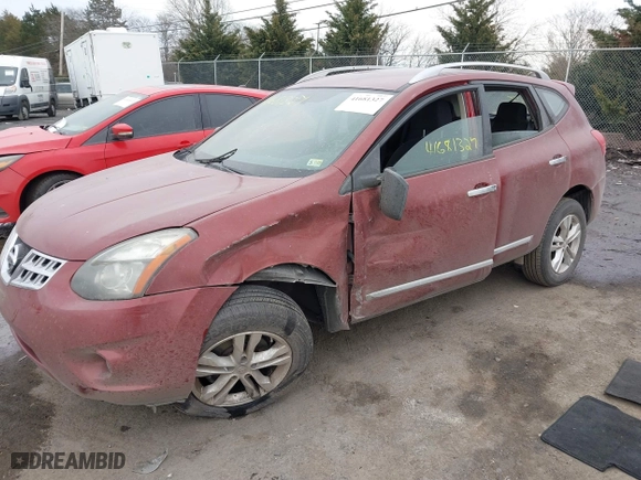 2015 Nissan Rogue Select S with VIN JN8AS5MV0FW750168, listed as a IAAI auction lot 41681327 with 97,084 mi miles. Bid and sale history available at carsss.com. Image 2.