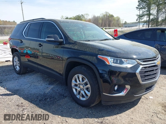 2021 Chevrolet Traverse LT Cloth with VIN 1GNERGKW8MJ202324, listed as a IAAI auction lot 41901862 with 58,898 mi miles. Bid and sale history available at carsss.com. Image 1.