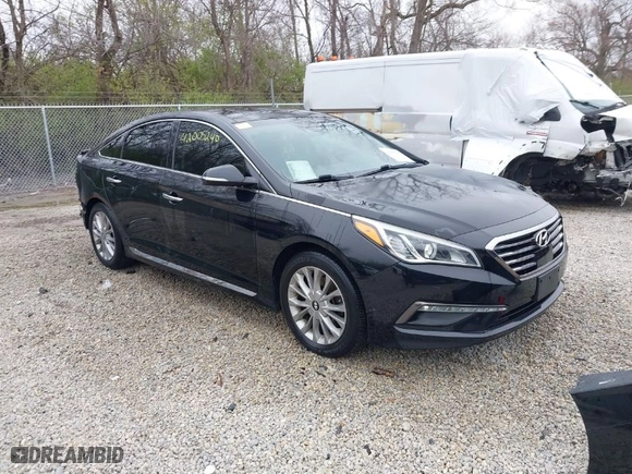 2015 Hyundai Sonata 2.4L Sport with VIN 5NPE34AF7FH167121, listed as a IAAI auction lot 42005240 with 110,612 mi miles. Bid and sale history available at carsss.com. Image 1.