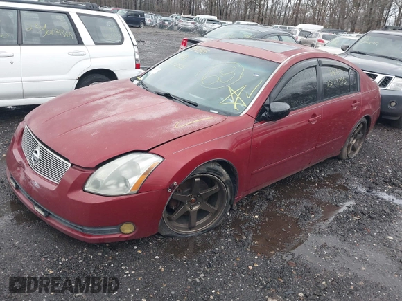 2005 Nissan Maxima 3.5 SL with VIN 1N4BA41E45C857604, listed as a IAAI auction lot 41927616 with 999,999 mi miles. Bid and sale history available at carsss.com. Image 2.