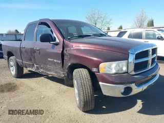 2005 Dodge 1500 SLT with VIN 1D7HU18D75S108492, listed as a IAAI auction lot 42030624 with 213,834 mi miles. Bid and sale history available at carsss.com. Image 1.