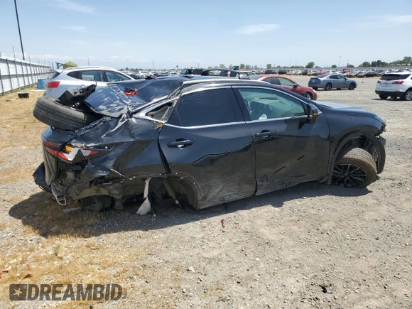 2024 Lexus NX 350 Premium with VIN 2T2GGCEZ2RC037973, listed as a Copart auction lot 57076595 with 33,000 mi miles and Salvage title. Bid and sale history available at DreamBid. Image 3.