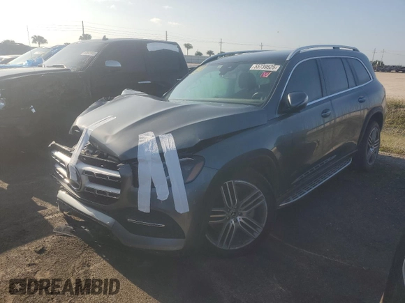 2020 Mercedes-Benz GLS 450 z VIN 4JGFF5KE4LA214594, wystawiony jako Copart lot #55739525 z przebiegiem 40 607 mil mil oraz Nie do naprawy • Non repairable. Historia ofert i sprzedaży dostępna na DreamBid. Obrazek 1.