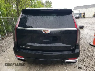 2021 Cadillac Escalade Premium Luxury with VIN 1GYS4BKL8MR446084, listed as a Copart auction lot 58173625 with 120,422 mi miles and Salvage title. Bid and sale history available at DreamBid. Image 6.