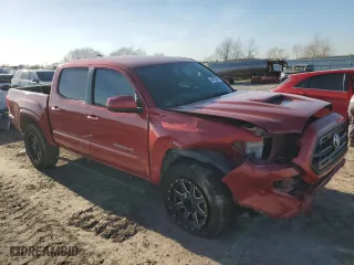 2017 Toyota Tacoma SR with VIN 5TFAX5GN3HX088415, listed as a Copart auction lot 46703015 with 129,317 mi miles and Salvage Title. Bid and sale history available at carsss.com. Image 4.
