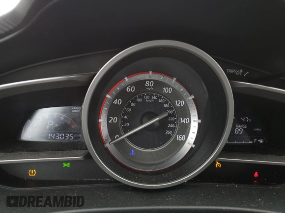 2014 Mazda 3 i Touring with VIN JM1BM1L70E1111533, listed as a Copart auction lot 53159935 with 143,035 mi miles and Salvage Title. Bid and sale history available at DreamBid. Image 9.