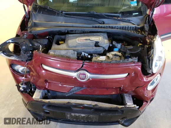 2015 FIAT 500L Urbana Trekking with VIN ZFBCFADH3FZ035172, listed as a Copart auction lot 52354404 with 57,669 mi miles and Salvage Title. Bid and sale history available at carsss.com. Image 14.