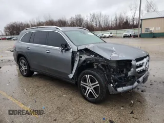 2020 Mercedes-Benz GLS with VIN 4JGFF5KE7LA132360, listed as a Copart auction lot 43253805 with 98,736 mi miles and Salvage Title. Bid and sale history available at carsss.com. Image 4.