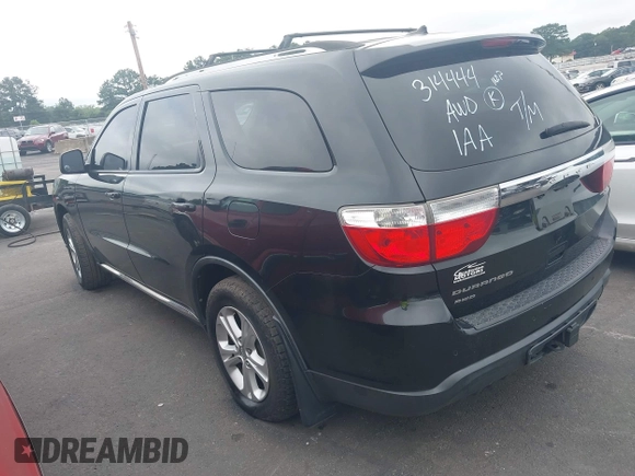 2012 Dodge Durango SXT with VIN 1C4RDJAG4CC314444, listed as a IAAI auction lot 42535630 with 205,494 mi miles and . Bid and sale history available at DreamBid. Image 3.