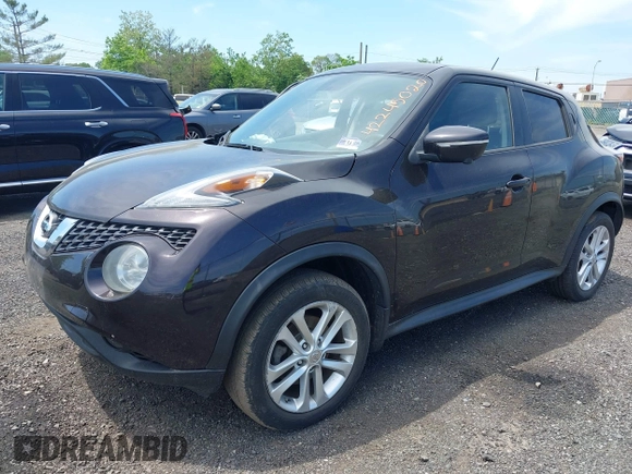 2015 Nissan Juke SV with VIN JN8AF5MVXFT550503, listed as a IAAI auction lot 42245020 with 112,957 mi miles and . Bid and sale history available at DreamBid. Image 17.