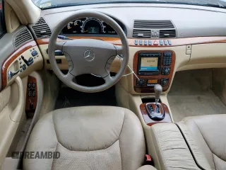 2001 Mercedes-Benz S-Class with VIN WDBNG70JX1A218220, listed as a Copart auction lot 53414154 with 64,171 mi miles and Salvage Title. Bid and sale history available at carsss.com. Image 8.