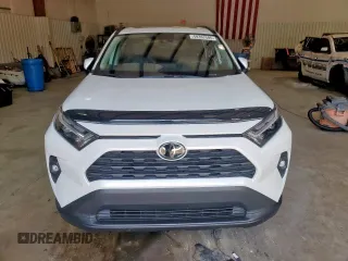 2025 Toyota RAV4 XLE Premium with VIN 2T3C1RFV9SW367432, listed as a Copart auction lot 59307585 with 7,570 mi miles and Salvage title. Bid and sale history available at DreamBid. Image 5.