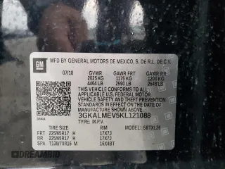 2019 GMC Terrain SLE с VIN 3GKALMEV5KL121088, выставлен на аукционе Copart как лот 58491275 с пробегом 110 304 миль миль и Чистый • Clean title. История ставок и продаж доступна на DreamBid. Изображение 12.