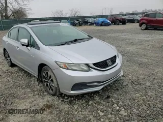 2015 Honda Civic EX with VIN 19XFB2F82FE010770, listed as a Copart auction lot 43957405 with 185,372 mi miles and Salvage Title. Bid and sale history available at carsss.com. Image 10.