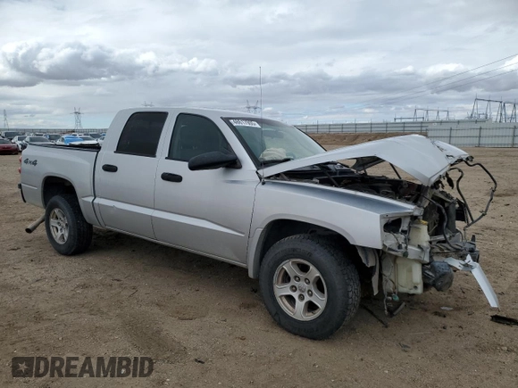 2007 Dodge Dakota SLT with VIN 1D7HW48N77S110606, listed as a Copart auction lot 48617905 with 234,017 mi miles and Salvage Title. Bid and sale history available at carsss.com. Image 4.