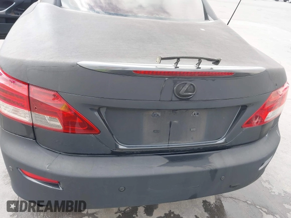 2011 Lexus IS 350 C with VIN JTHFE2C28B2505195, listed as a IAAI auction lot 42598472 with 167,989 mi miles and . Bid and sale history available at DreamBid. Image 6.