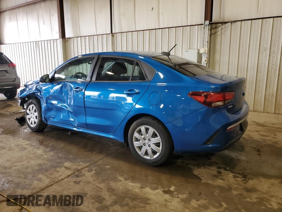 2022 Kia Rio S with VIN 3KPA24AD4NE452586, listed as a Copart auction lot 51971615 with 59,602 mi miles and Salvage Title. Bid and sale history available at carsss.com. Image 2.