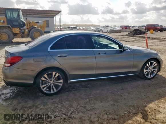 2017 Mercedes-Benz C 300 with VIN 55SWF4JB9HU218627, listed as a Copart auction lot 57801925 with Not provided miles and Clean title. Bid and sale history available at DreamBid. Image 3.